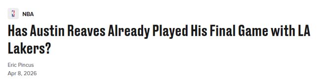 里夫斯伤病或成湖人续约关键 球队权衡顶薪与补